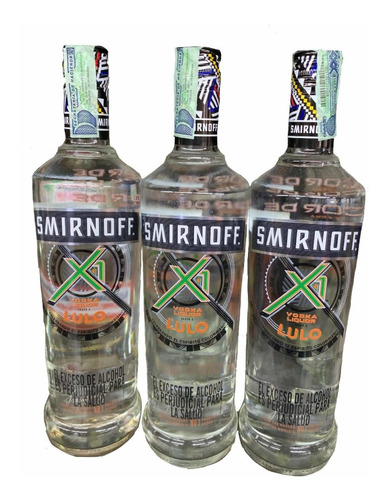Vodka Smirnoff Lulo 750 Ml X 3unidades