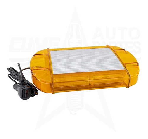 Torreta Tipo Patrulla 6 Leds Cob 12v Sup Aluminio Ámbar