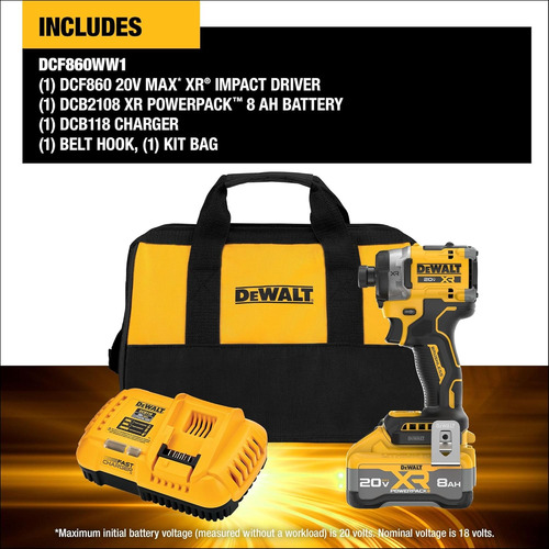 Dewalt 20v Max Xr 1/4 Pulgada Kit De Destornillador De Im...