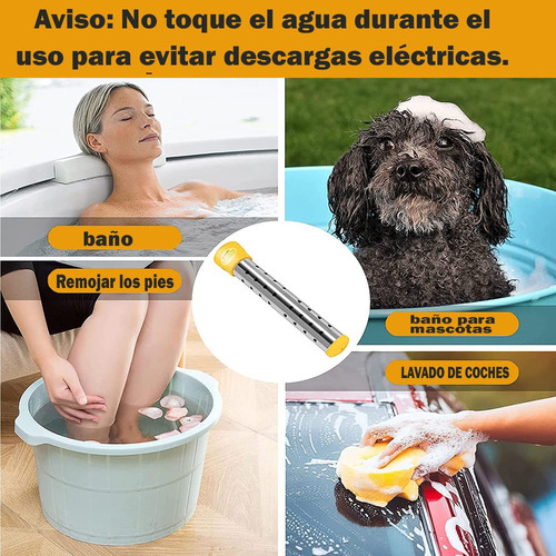 Caldera De Agua Eléctrico De Inmersión Acero Inoxidable 304