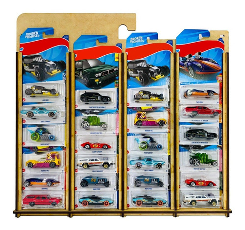 Exhibidor De Autos Tipo Hotwheels Coleccionador 24 Carritos