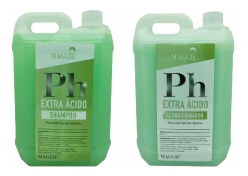 Shampoo Y Acondicionado Maggie Ph Extra Ácido X 5 Litros