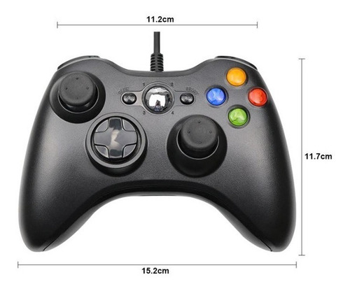 Imagen 5 de 7 de Control Joystick Pc Mando Cableado Usb