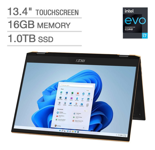 Imagen 2 de 8 de Msi 13.4' Simmit Touch 2-en-1 I7 Ram 16gb Ssd 1tb Con Lapiz