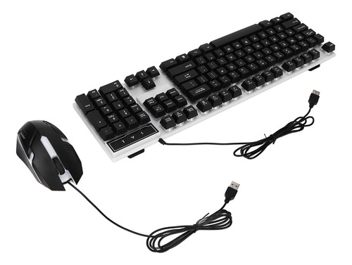 Conjunto De Teclado E Mouse Com 104 Teclas, Luz De Fundo, Us