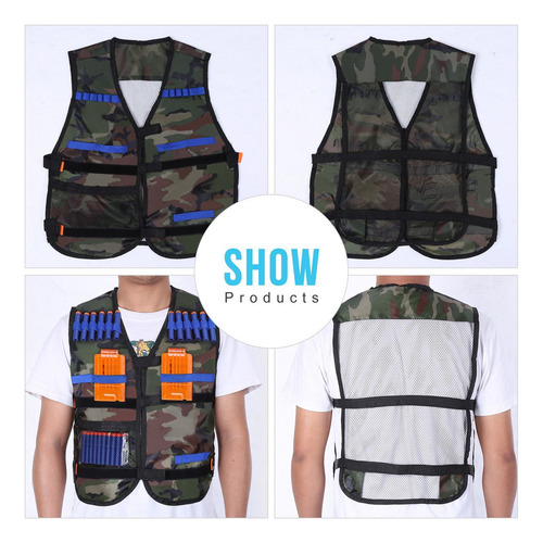 Chaleco Táctico Para Niños Yosoo Para Pistola Nerf Eva N-strike Elite Series, Camuflaje