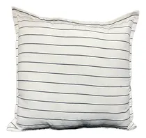 Comprar Almohadones Tusor 50x50 Nordicos Cama - Combinaciones Color 2-natural raya gris