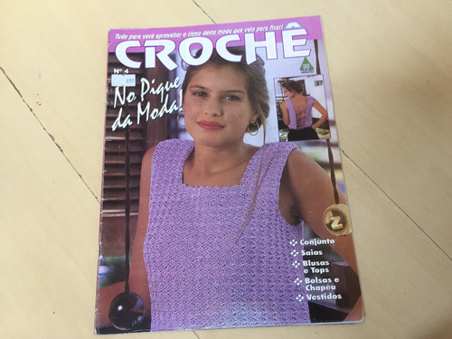 Revista Crochê 4 Conjunto Saia Blusa Top Bolsas Vestido J189