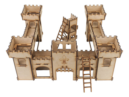 Puzzle 3d Proyectarte, Castillo Medieval Madera, Juego Niños