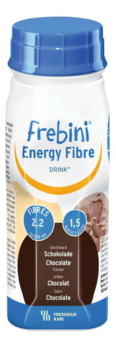 Suplemento en líquido Fresenius Kabi  Frebini Energy Fibre Drink sabor chocolate en botella de 200mL