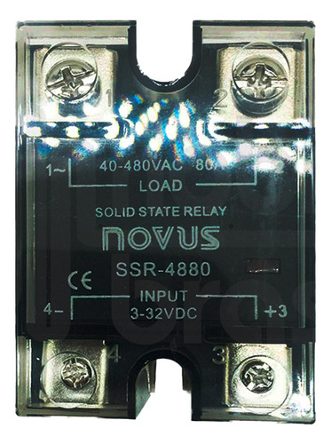 Rele De Estado Solido Ssr Novus 80a 3-32vdc Saída 40-480vac