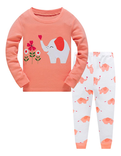 Pijamas Para Niñas Pequeñas, Conjuntos Largos Para Niños, 10