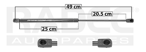 Amortiguador Cofre Dodge Dakota 2005 06 07 08 09 2010