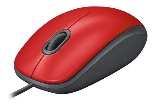 Mouse Logitech M110  Vermelho Com Fio