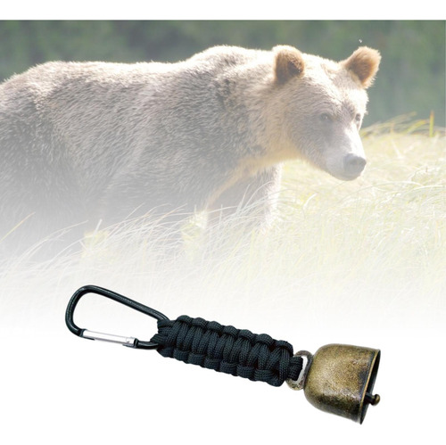 Campana De Oso Protectora De Metal Colgante, Negro