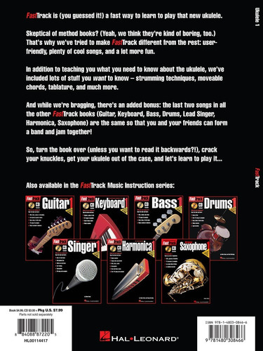 Fast Track Ukulele 1., De Chad Johnson., Vol. 1. Editorial Hal Leonard, Tapa Blanda En Inglés, 2013