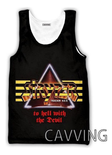 Ll2 Camisas Sin Mangas Con Estampado 3d De Stryper Band