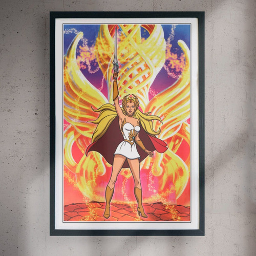 Cuadro 60x40 Cartoons - Princesa She-ra - Vintage Poster