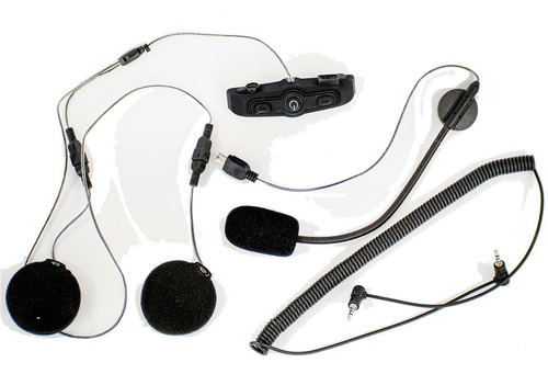 Imagen 2 de 9 de Intercomunicador Para Casco De Moto Immortale S7 Bluetooth
