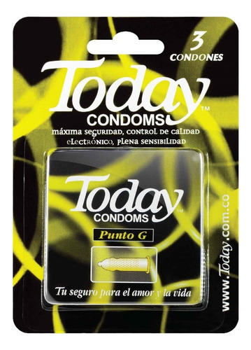 Condones Today Punto G X 3 Und - Unidad