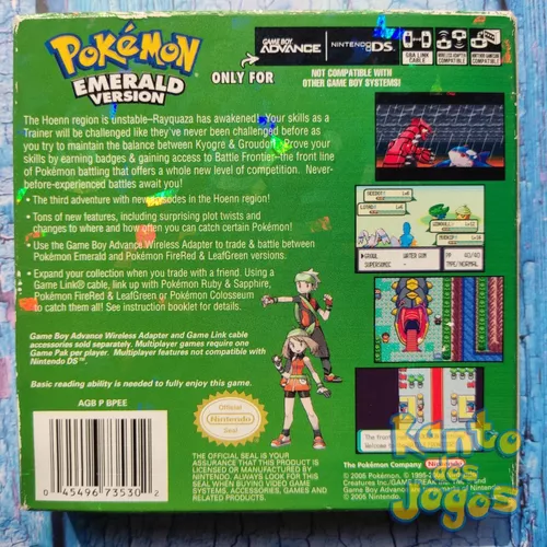 Pokemon Emerald Completo Nintendo Game Boy Advance - R$ 2.000