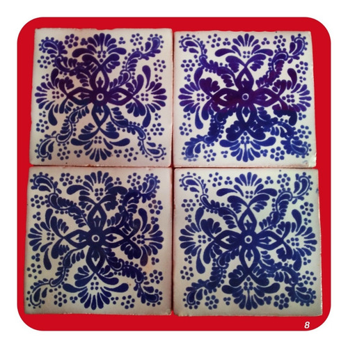 Imagen 4 de 4 de Azulejo 1 Metro Cuadrado Talavera Poblana Mosaico M8 Zlj