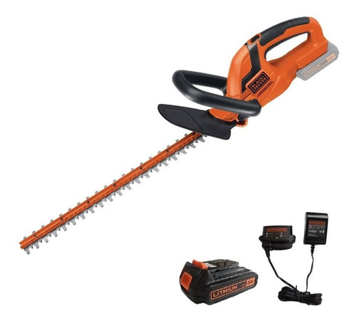 Aparador Cerca Viva Bateria 20v Bivolt Lht2220 Black+decker