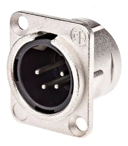 Neutrik Nc4md-l-1 Conector Ficha Canon Xlr4 Macho A Chasis