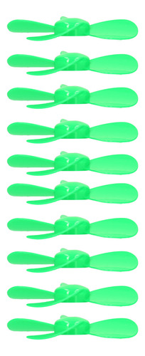 Hélice Verde Verde De 4 Palas, 10 Piezas, 100 Mm, Modelo De