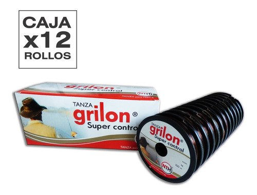 Tanza Grilon 0,50 Caja Cerrada X12 Rollos Nylon 1200m 17,1kg