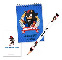 Comprar Anotadores Y Lápiz Personalizado Souvenir 40u Shadow Sonic