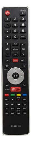 Mando a distancia compatible con televisores LCD Hisense Smart ER-33911HS