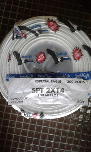 Cable Spt 2x14 Special Eagle 300 Volts Conductor Cobre
