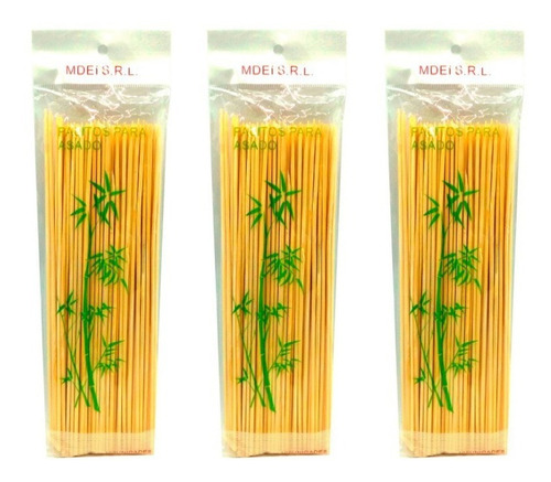 Imagen 1 de 5 de Palitos Brochette 25cm X 1000 Unidades