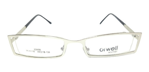 Imagen 2 de 2 de Anteojo Lente Gafa Receta Heat Orwell Plata Brillo