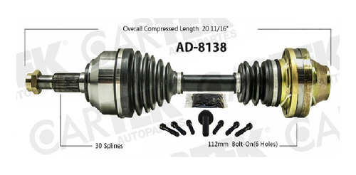 Flecha Delantero Lh=rh Porsche Cayenne V8 2004-2006 Ctk