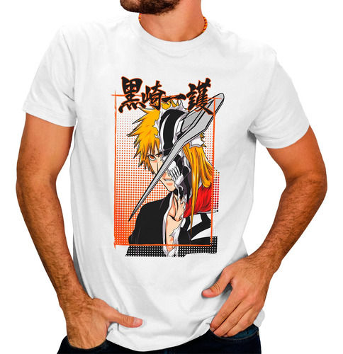 Playera Ichigo Kurosaki Anime Bleach Para Hombre #10