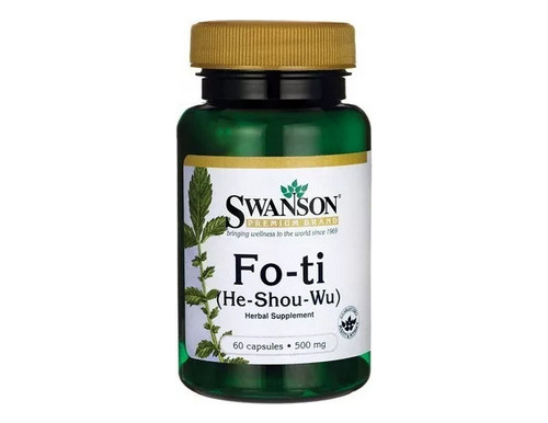 Suplemento Fo-ti He-shou-wu 500mg Swanson 60cap