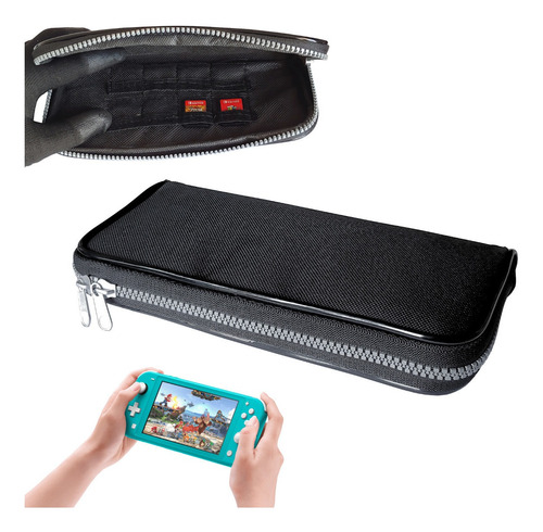 Case Estojo Pra Nintendo Switch Lite Protetor Cabe 8 Jogos