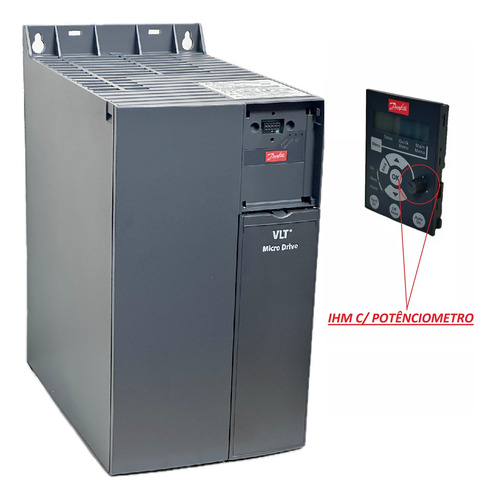 Inversor De Frequência Danfoss Fc-51 P22k 30hp 380v Com Ihm