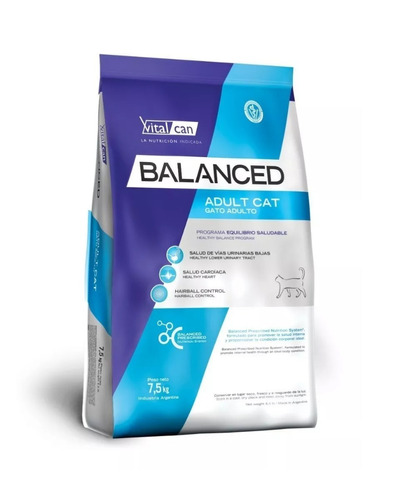 Vital Can Balanced Gato Adulto X 7.5kg Envio Gratis Tp#