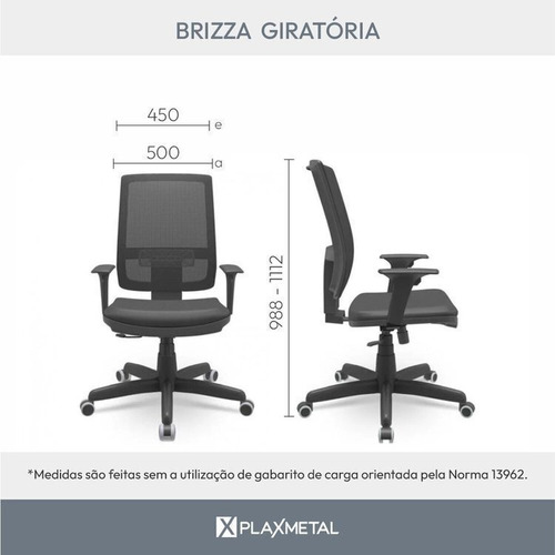 Kit 6 Cadeiras Escritório Presidente Ergonômica Nr17 Wt