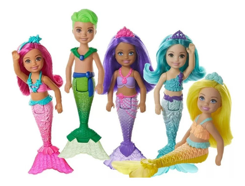 Muñeca Barbie Dreamtopia Chelsea Sirena 1 Modelo Aleatorio