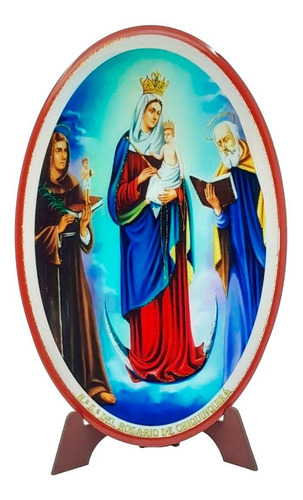 Virgen De Chiquinquirá Retablo En Madera Y Resina