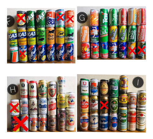 Lote 300 Latas Antiguas 80 Y 90 Oferta (Usado)