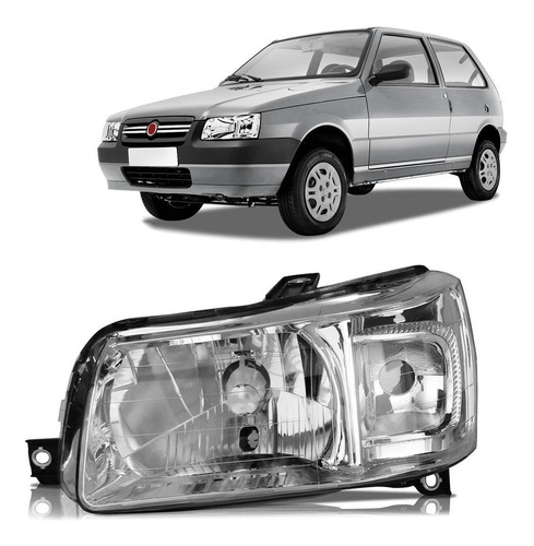 Farol Esquerdo Orgus Fiat Uno E Fiorino Anos 2004 A 2013