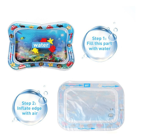 Alfombrilla De Agua Inflable Para Bebés, Tapete De Juegos Pa