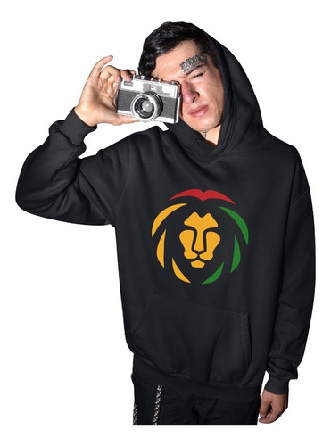 Sudaderas Corte Unisex De Reggae/rasta Weed Moda Hippie