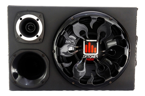 Imagem 2 de 6 de Caixa Trio Som Automotivo Completa Selada + Modulo 500w