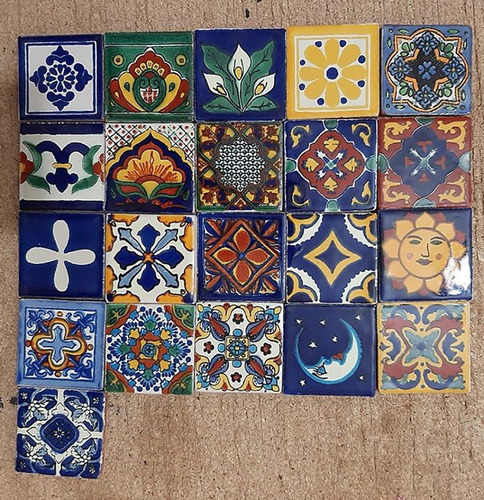 100 Mixto De Azulejos 5x5 Coloniales